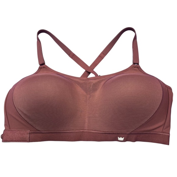 SHEFIT Full Coverage Bra Medium Impact 5Luxe Dark Raisin Adjustable - Picture 6 of 7